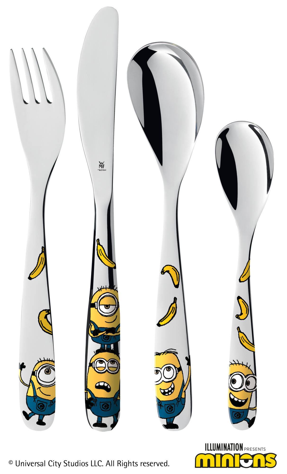 Bộ 4 món dao thìa nĩa Minions cho trẻ