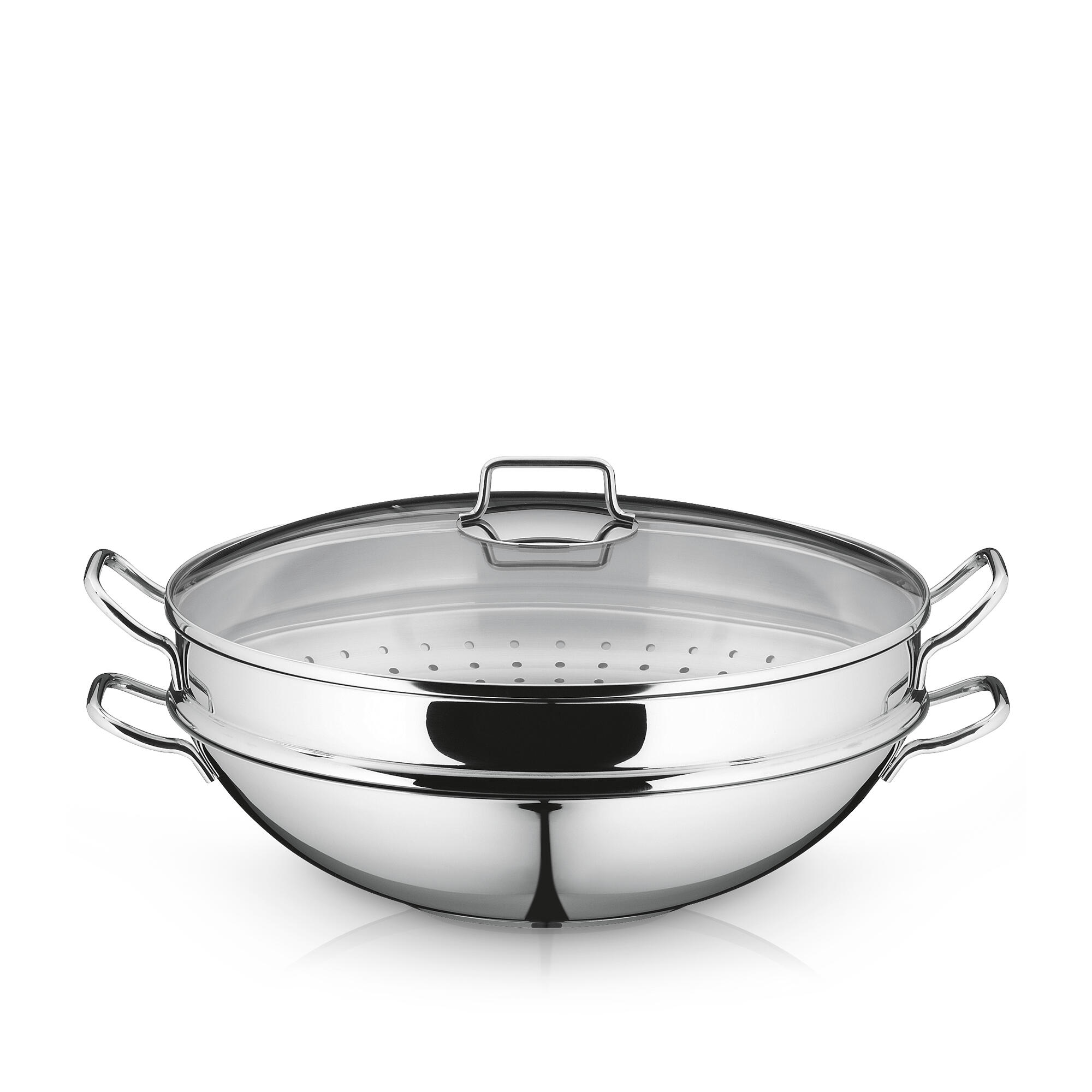 Bộ chảo Wok sâu lòng WMF Macao 36cm 4 món